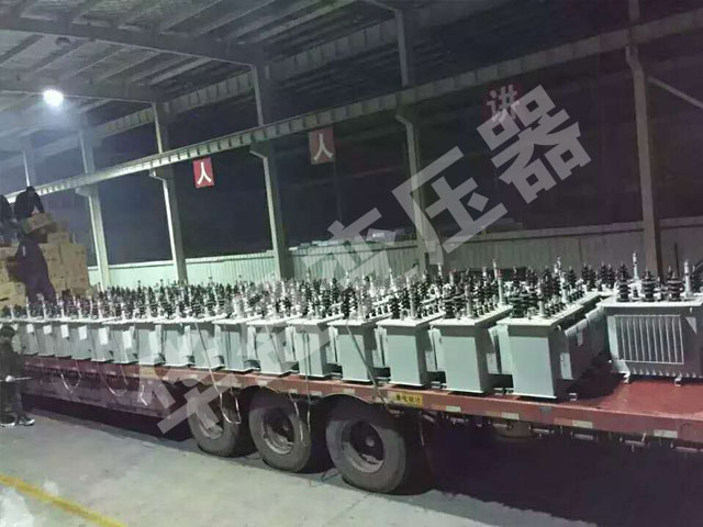 大兴安岭非晶合金变压器发货现场